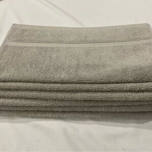 Frette Plush Stone Gray Face Towel -